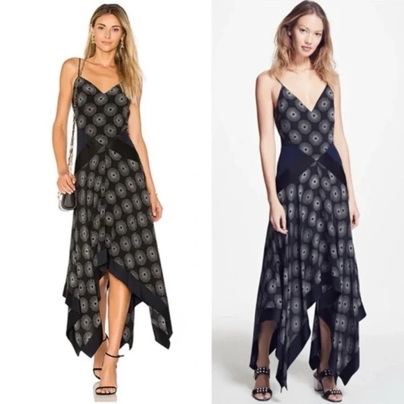 Diane Von Furstenberg Black Asymmetrical Dress - Picture 4 of 5